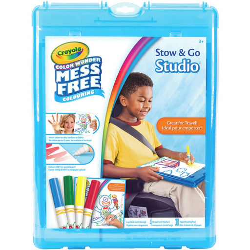 Crayola Color Wonder Mess Free Stow & Go Travel Kit-Arts & Crafts-Crayola-Toycra