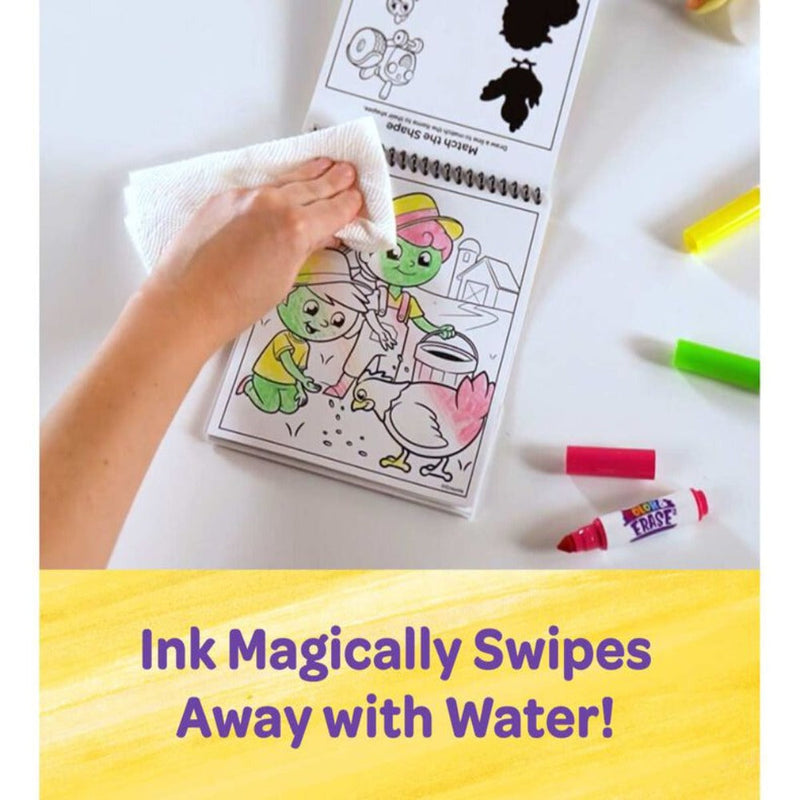 Crayola Color and Erase Reusable Activity Pad with Markers