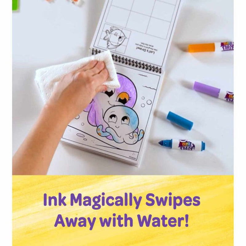 Crayola Color and Erase Reusable Activity Pad with Markers