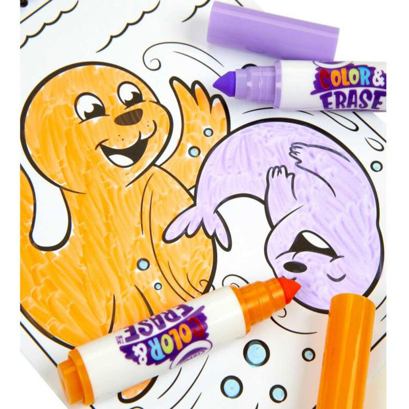 Crayola Color and Erase Reusable Activity Pad with Markers