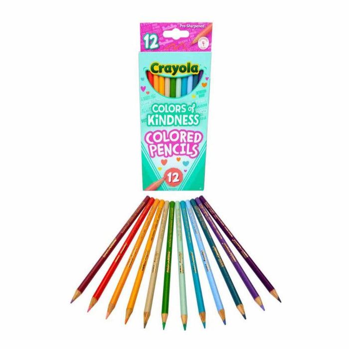 Crayola Colors of Kindness Colored Pencils, 12 Count-Arts & Crafts-Crayola-Toycra