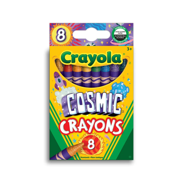 Crayola Cosmic Crayons, 8 Count-Arts & Crafts-Crayola-Toycra