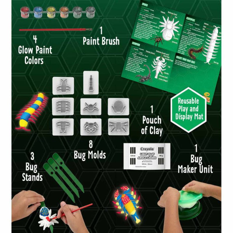 Crayola Critter Creator Glow in the Dark Bug Fossil Kit