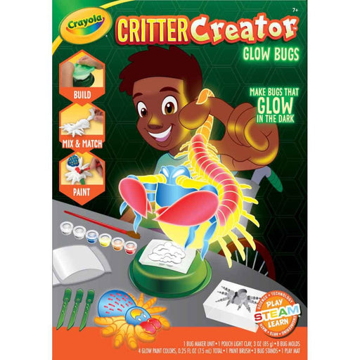 Crayola Critter Creator Glow in the Dark Bug Fossil Kit-Arts & Crafts-Crayola-Toycra
