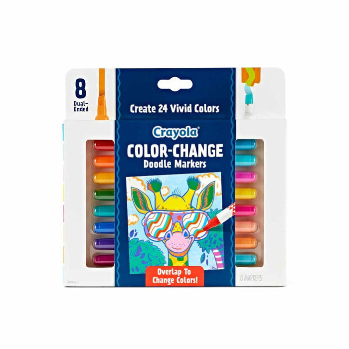 Crayola Doodle & Draw Color Change Doodle Marker, 8 count — Toycra