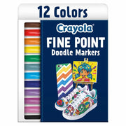 Crayola Doodle & Draw Fine Point Doodle Marker, 12 count