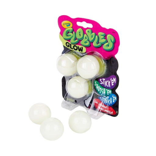 Crayola Glow in The Dark Globbles Sticky Squishy Ball Set-Novelty Toys-Crayola-Toycra
