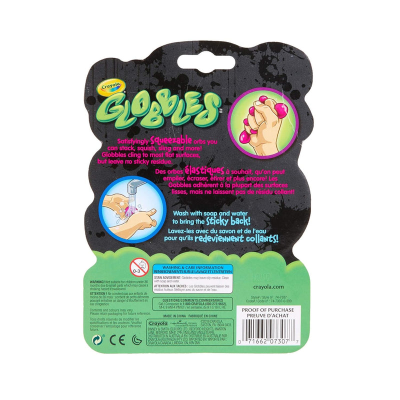 Crayola Glow in The Dark Globbles Sticky Squishy Ball Set