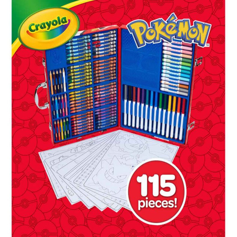 Crayola Inspiration Art Case , Pokemon, 115 pieces