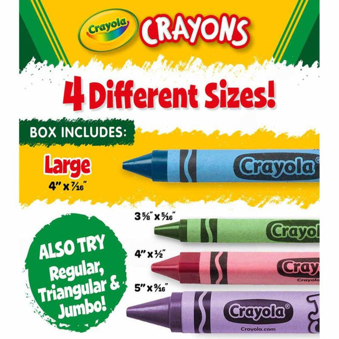 Crayola Large Washable Crayons, 8 Count-Arts & Crafts-Crayola-Toycra