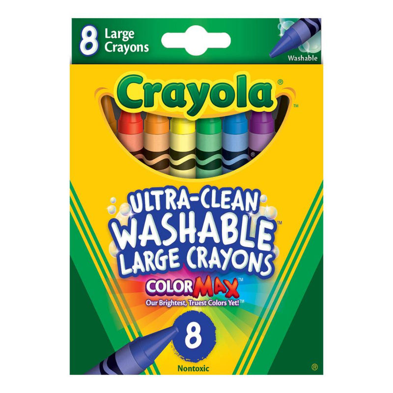 Crayola Large Washable Crayons, 8 Count