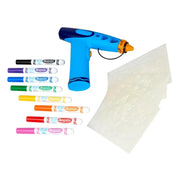Crayola Marker Airbrush Spray Art Kit, Battery-Powered Sprayer With 8 Washable Markers & 5 Stencils