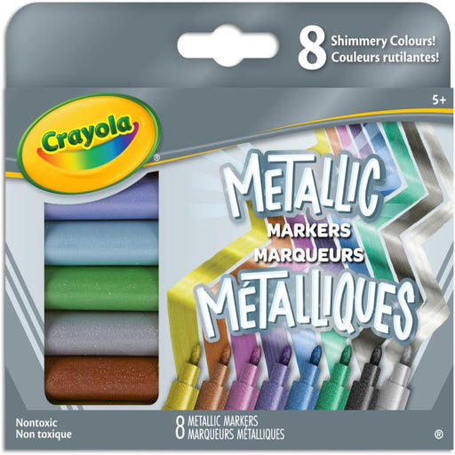 Crayola Metallic Markers, 8 Count