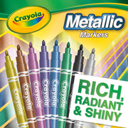 Crayola Metallic Markers, 8 Count