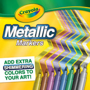 Crayola Metallic Markers, 8 Count