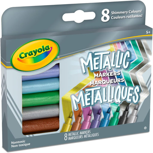 Crayola Metallic Markers, 8 Count