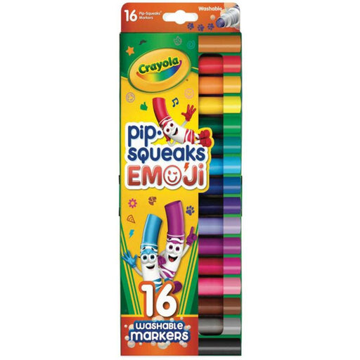 Crayola Pip-Squeaks Emoji Stamp Markers, 16 Count-Arts & Crafts-Crayola-Toycra