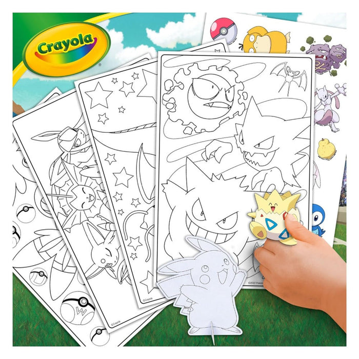 Crayola Pokémon Create & Color Coloring Art Case, Pikachu-Arts & Crafts-Crayola-Toycra