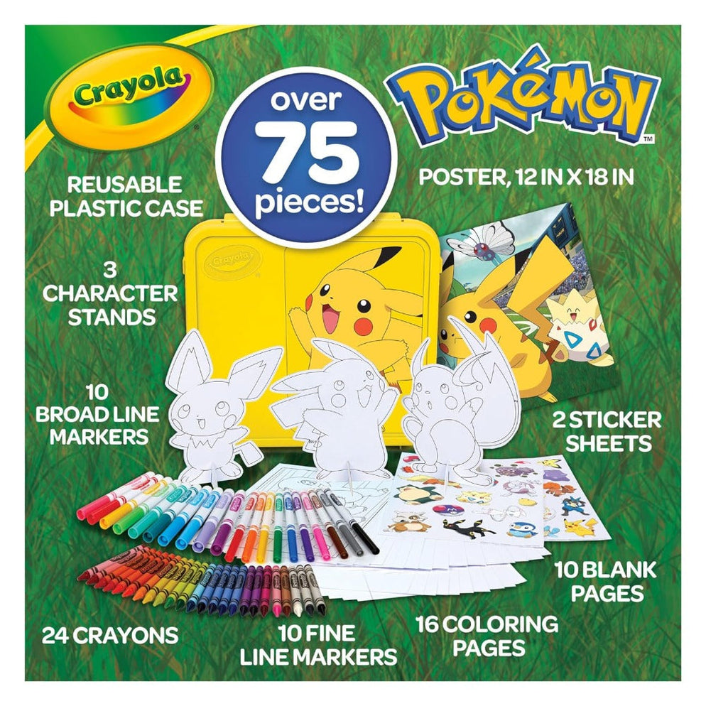 Crayola Pokémon Create & Color Coloring Art Case, Pikachu — Toycra