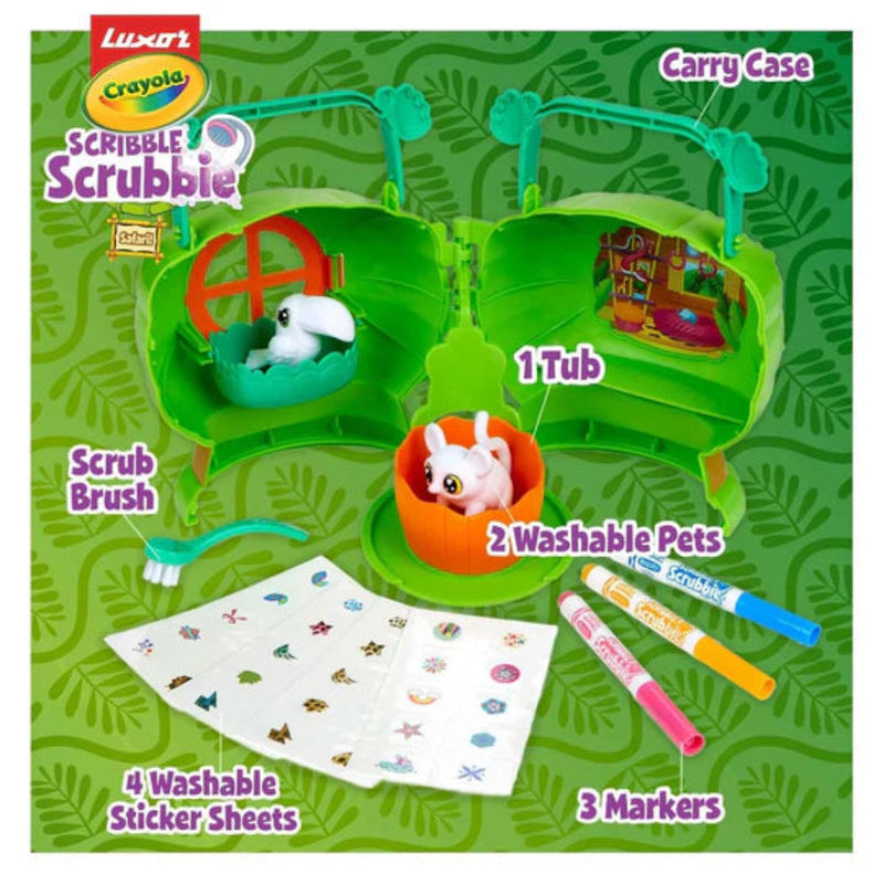 Crayola Safari Treehouse Scribble Scrubbie Pets Set