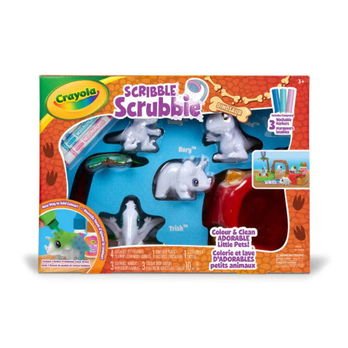 Crayola Scribble Scrubbie Dinosaur Set-Arts & Crafts-Crayola-Toycra