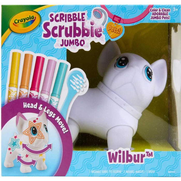 Crayola Scribble Scrubbie Jumbo Pet, Big Wilbur-Arts & Crafts-Crayola-Toycra