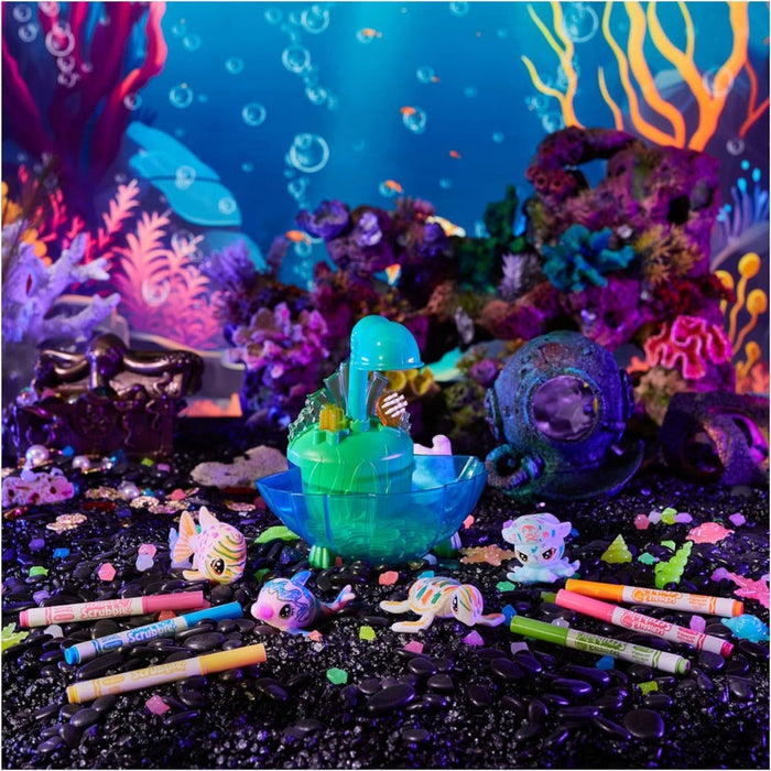 Crayola Scribble Scrubbie Ocean Pets Glow Lagoon Tub Set-Pretend Play-Crayola-Toycra