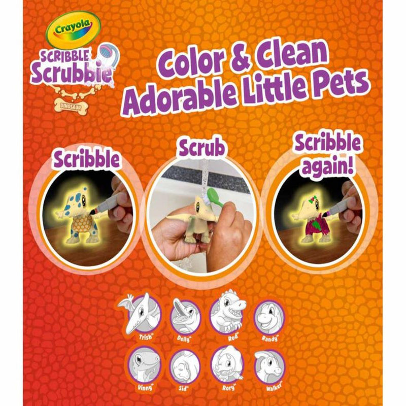 Crayola Scribble Scrubbie Pets Dinosaur Glow Pack