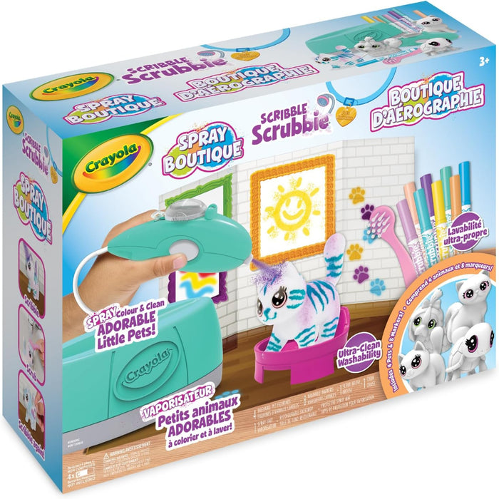 Crayola Scribble Scrubbie Pets Spray Boutique Play Set-Arts & Crafts-Crayola-Toycra
