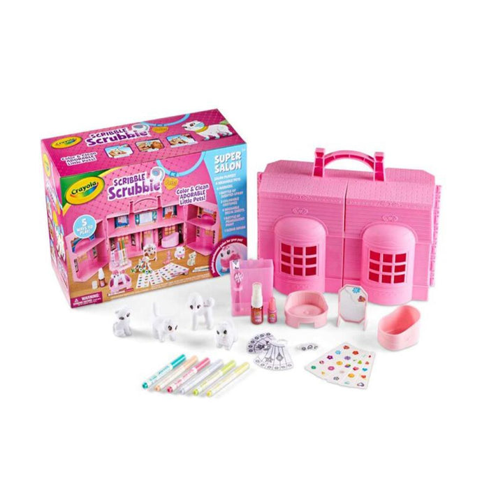 Crayola Scribble Scrubbie Pets Super Salon Playset-Arts & Crafts-Crayola-Toycra