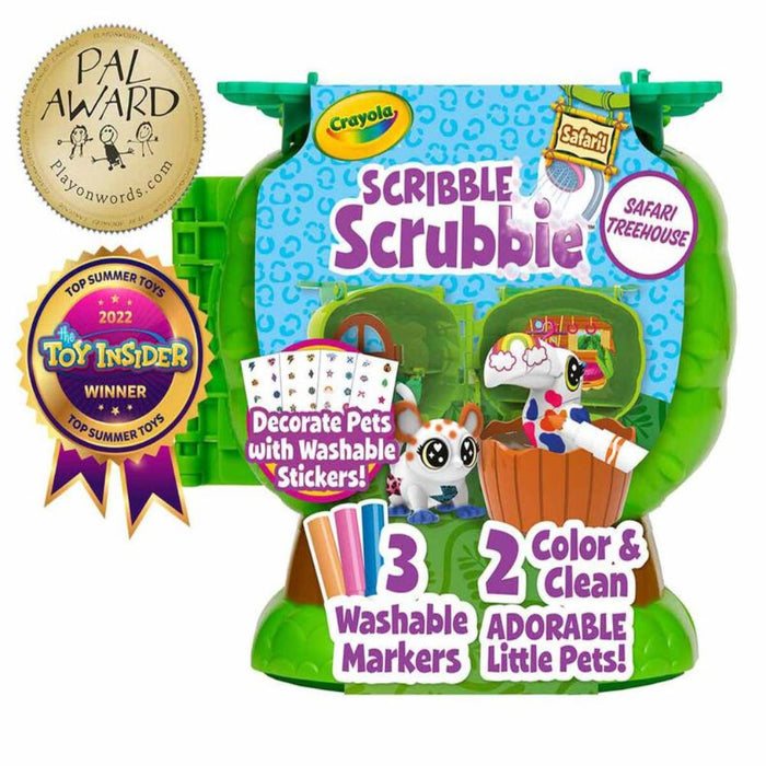 Crayola Scribble Scrubbie Safari Treehouse Playset-Arts & Crafts-Crayola-Toycra