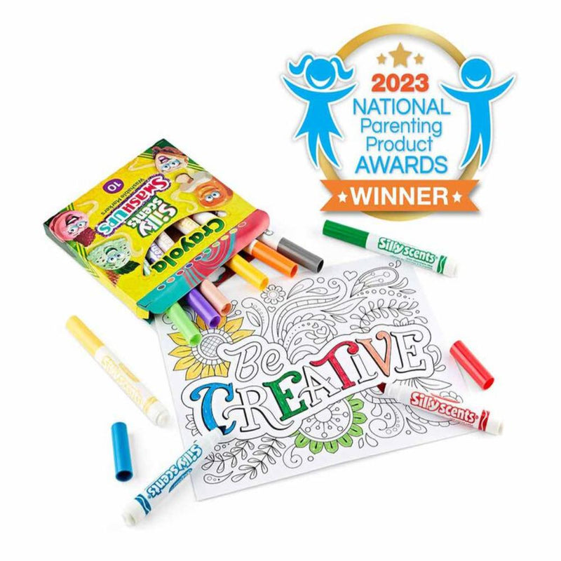 Crayola Silly Scents Sweet Smash Ups, 10 ct Broad Line Markers