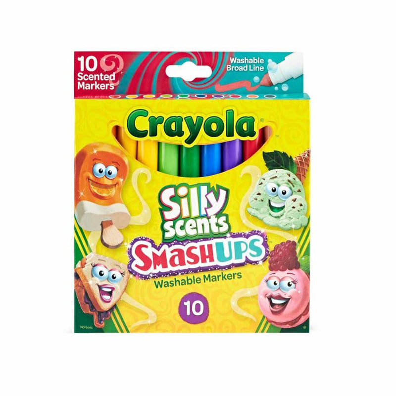Crayola Silly Scents Sweet Smash Ups, 10 ct Broad Line Markers