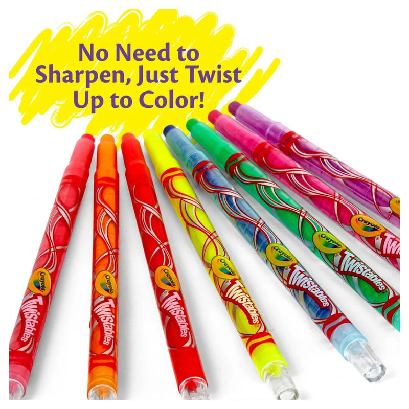 Luxor Crayola Twistable Mini Crayons 24 Shades