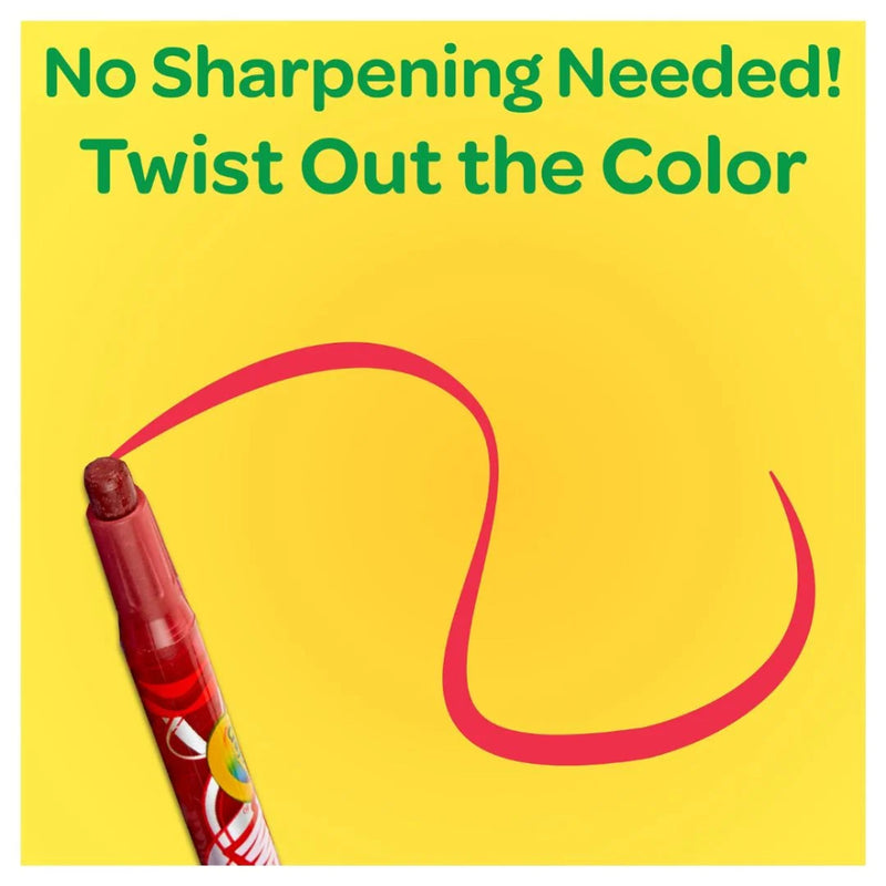 Luxor Crayola Twistable Mini Crayons 24 Shades