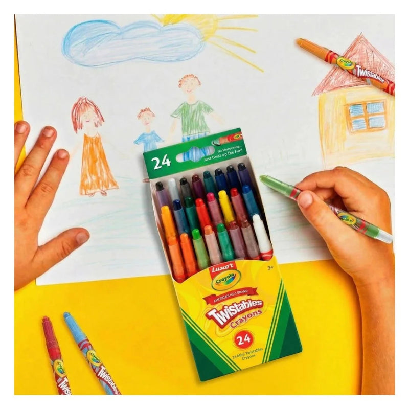 Luxor Crayola Twistable Mini Crayons 24 Shades