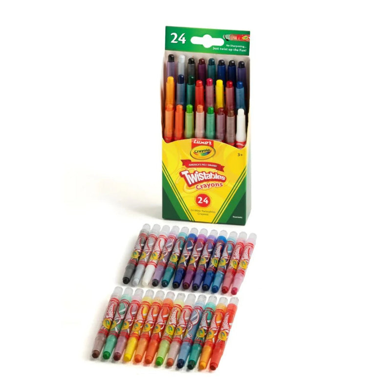 Luxor Crayola Twistable Mini Crayons 24 Shades