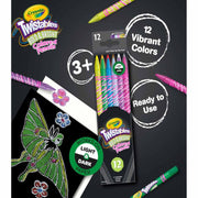 Crayola Twistables Colored Pencils, Bold & Bright, 12 Count