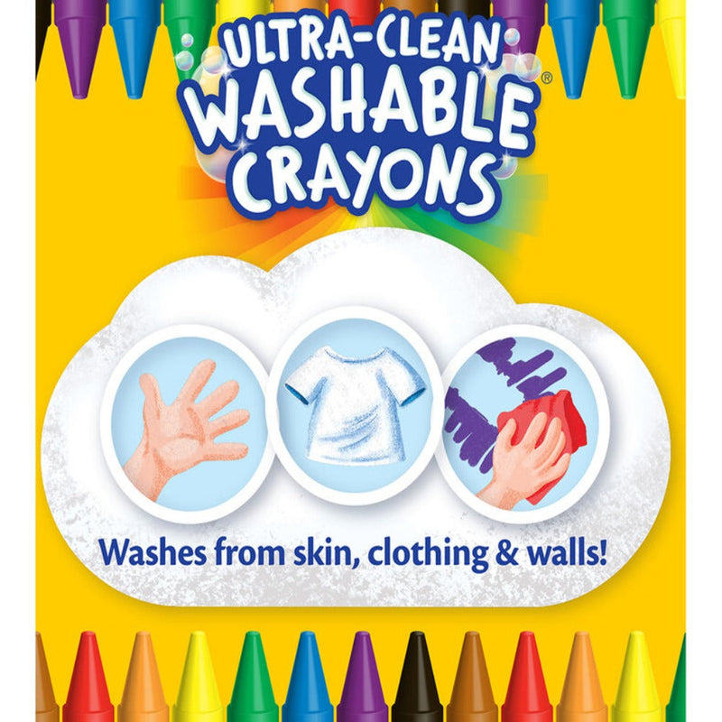 Crayola Ultra-Clean Washable Crayons, 24 Count-Arts & Crafts-Crayola-Toycra