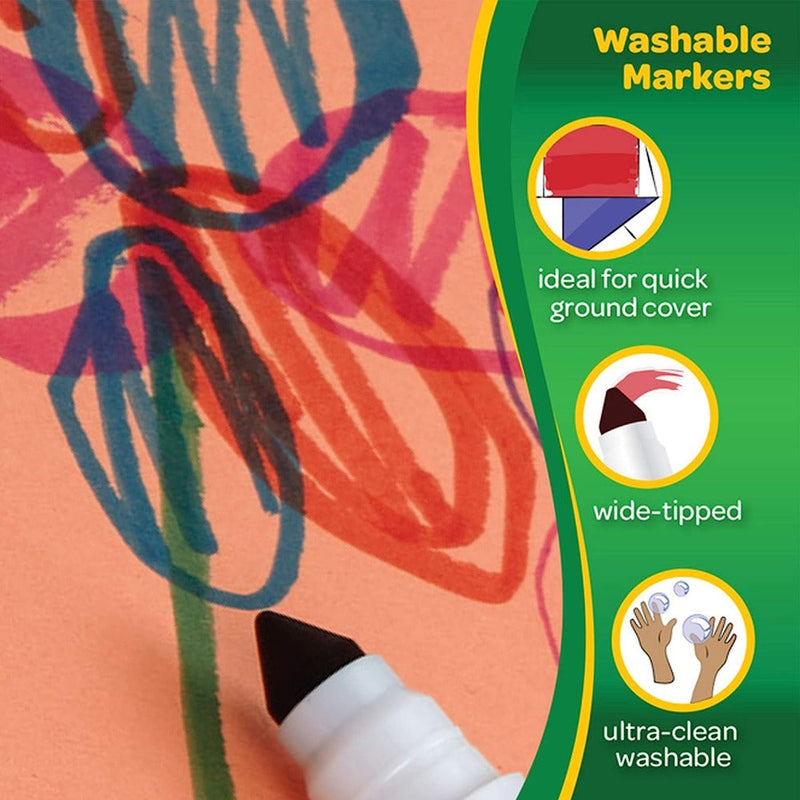 Crayola Ultra-Clean Washable Markers Broad Line 10 Count