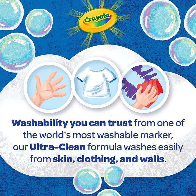 Crayola Ultra-Clean Washable Markers Broad Line 10 Count