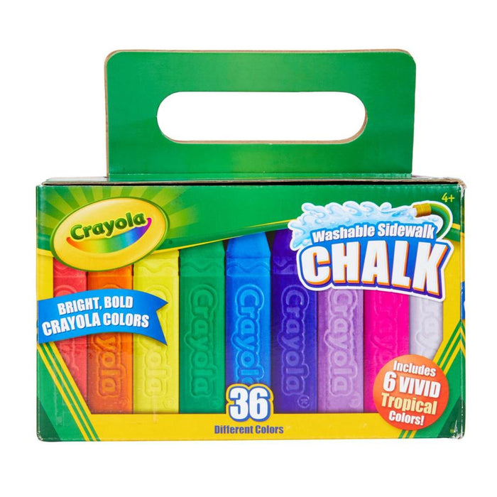 Crayola Washable Sidewalk Chalk -36-Count-Arts & Crafts-Crayola-Toycra