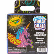 Crayola Washable Sidewalk Chalk, Glitter, 24 Count