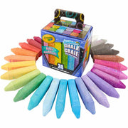 Crayola Washable Sidewalk Chalk, Glitter, 24 Count