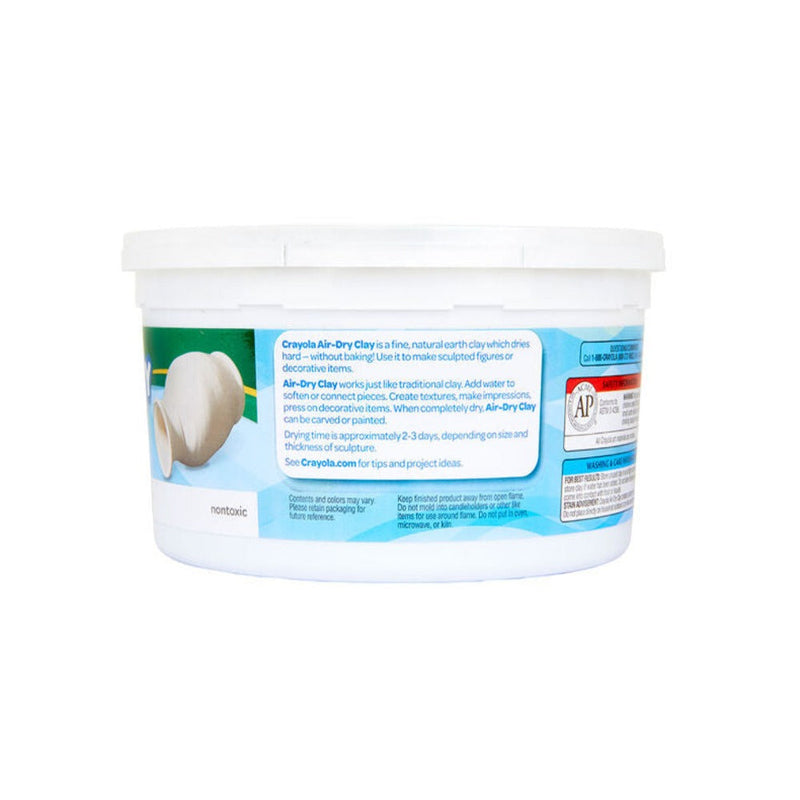 Crayola White Air Dry Clay, 2.5 lb Resealable Bucket