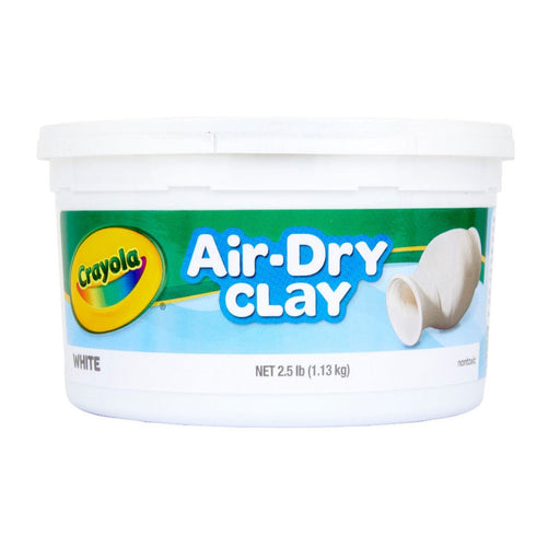 Crayola White Air Dry Clay, 2.5 lb Resealable Bucket-Arts & Crafts-Crayola-Toycra