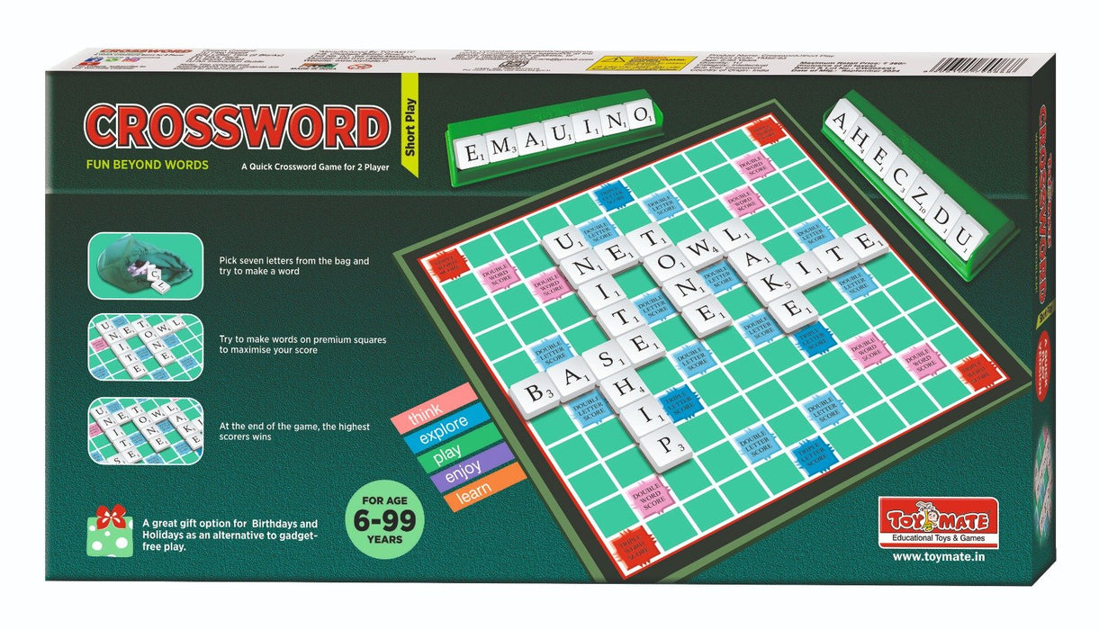 Crossword Family Board Indoor Games for Kids & Adults-A Complete Family Game-simple-Toymate-Toycra