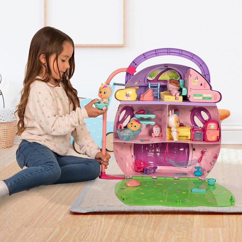 Cry Babies Magic Tears Dream's Mega Doll House - 3 Stories, 25+ Accessories-Pretend Play-Cry Babies-Toycra