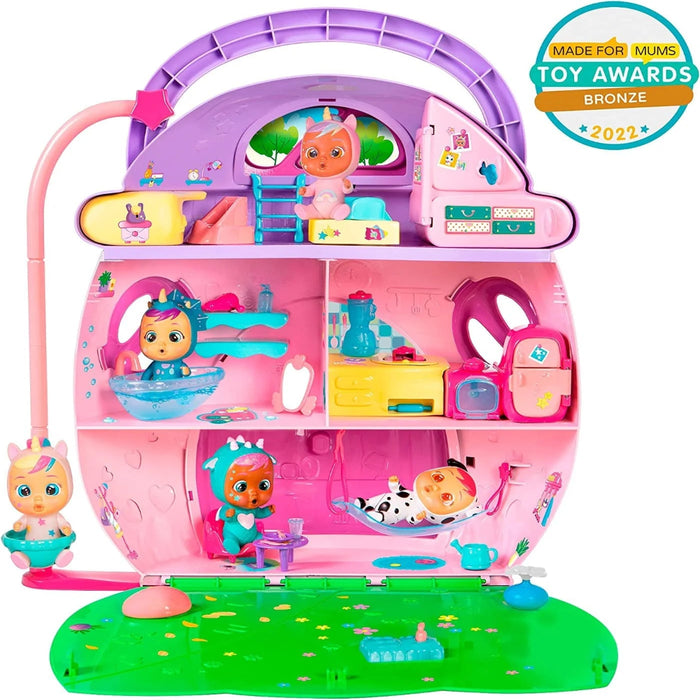 Cry Babies Magic Tears Dream's Mega Doll House - 3 Stories, 25+ Accessories-Pretend Play-Cry Babies-Toycra