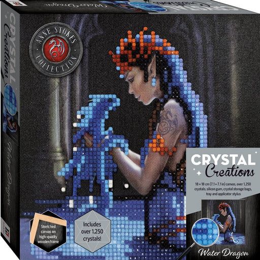 Crystal Creations Canvas Anne Stokes Water Dragon-Activity Books-SBC-Toycra
